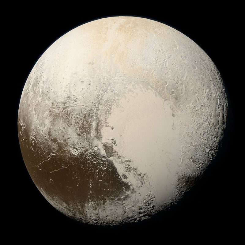Imagen de Plutón tomada por la sonda New Horizons