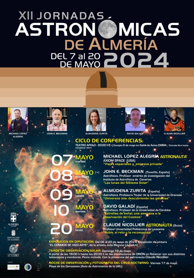 Cartel Jornadas Astronómicas Almería 2024