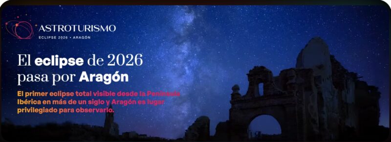 Imagen de la web de Astroturismo de Aragón