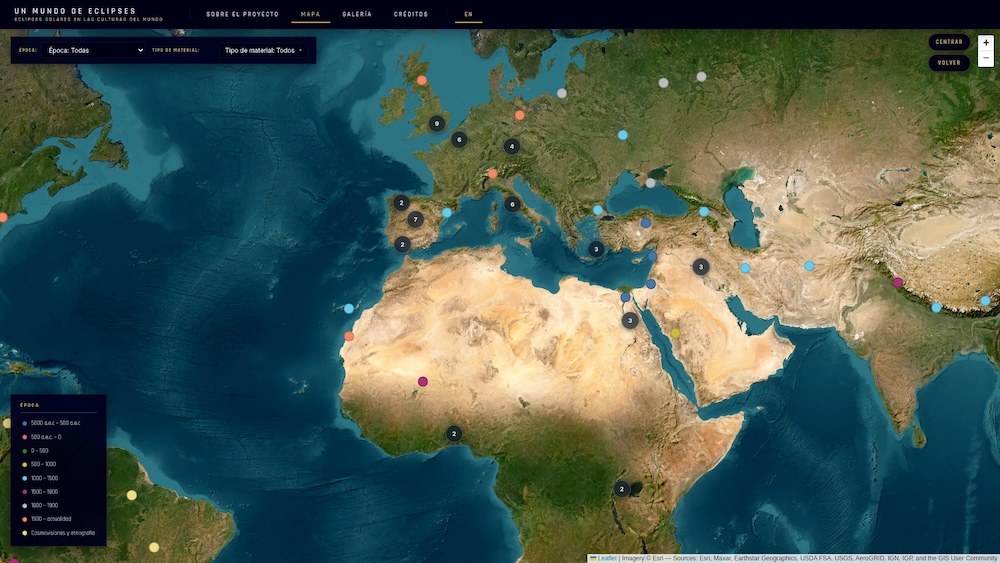 Imagen del atlas "Un mundo de eclipses"