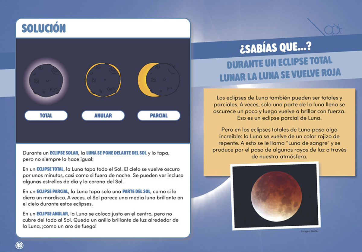 Actividades infantiles sobre eclipses
