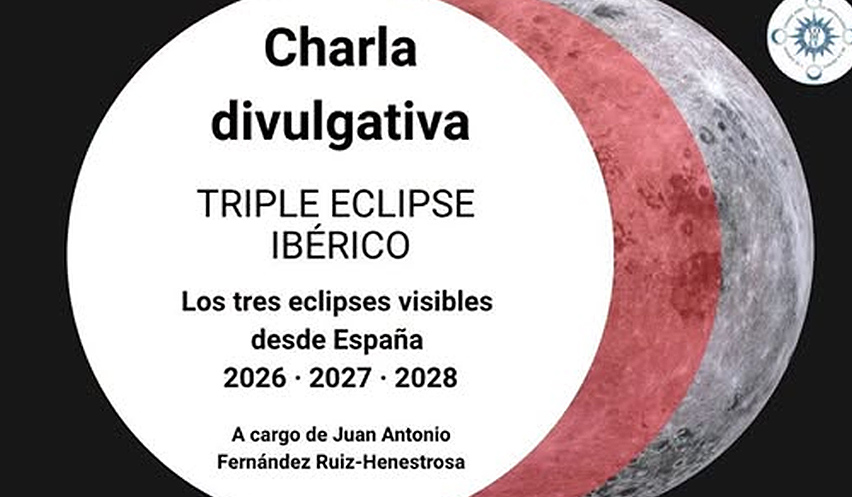 Cartel anunciador de la charla divulgativa en Grupo Astronómico Portuense (GAP).