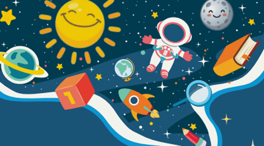 Infografía representativa del Kit educativo de eclipses.