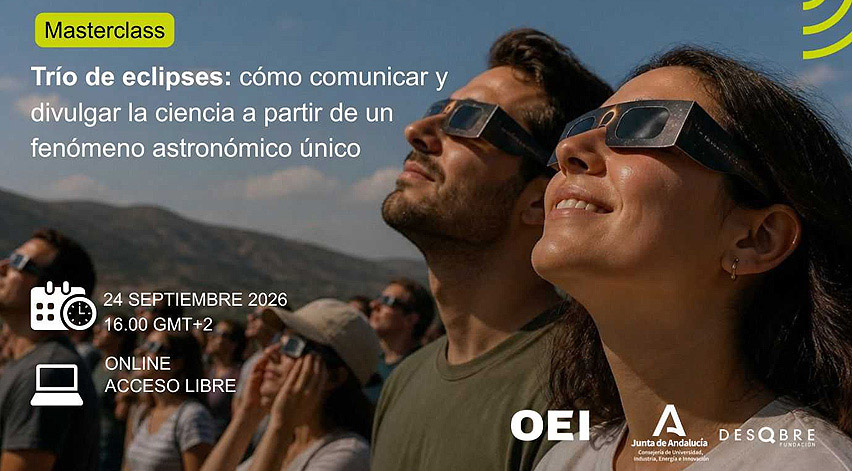 Cartel divulgativo de la Masterclass Trío de Eclipses.