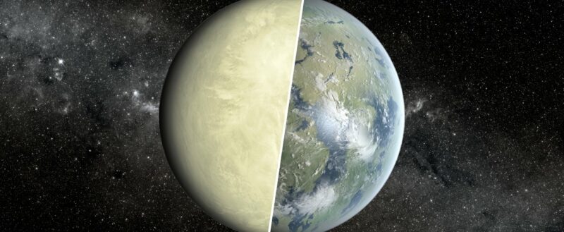 recreación planeta gemelo Tierra Venus