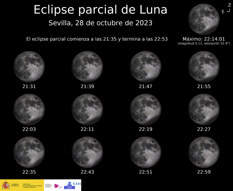 eclipse parcial luna sevilla