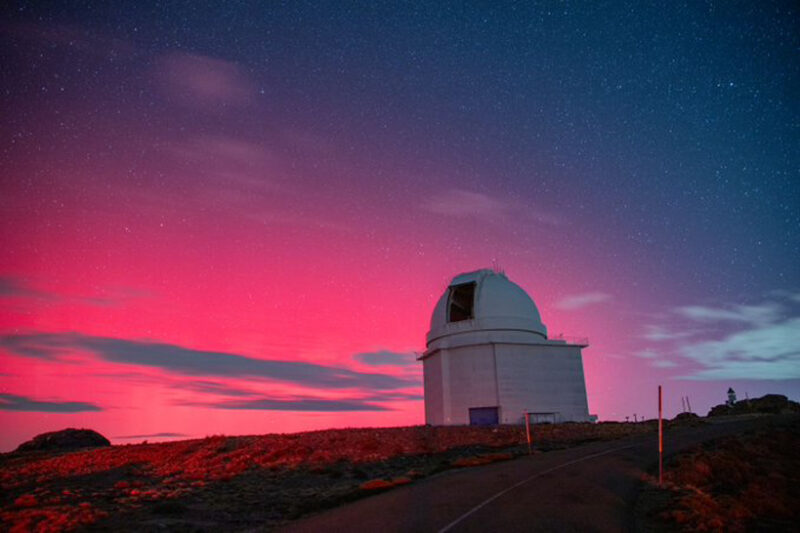 aurora desde el observatorio de Calar Alto