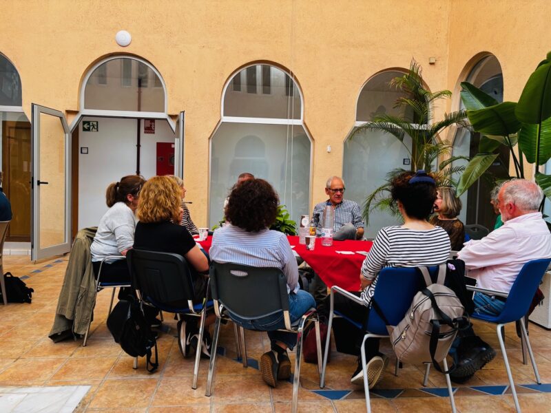 José Manuel Vílchez, durante el Café con Ciencia.