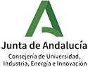 Logotipo de la Consejería de Universidad, Industria, Energía e Innovación, Junta de Andalucía.